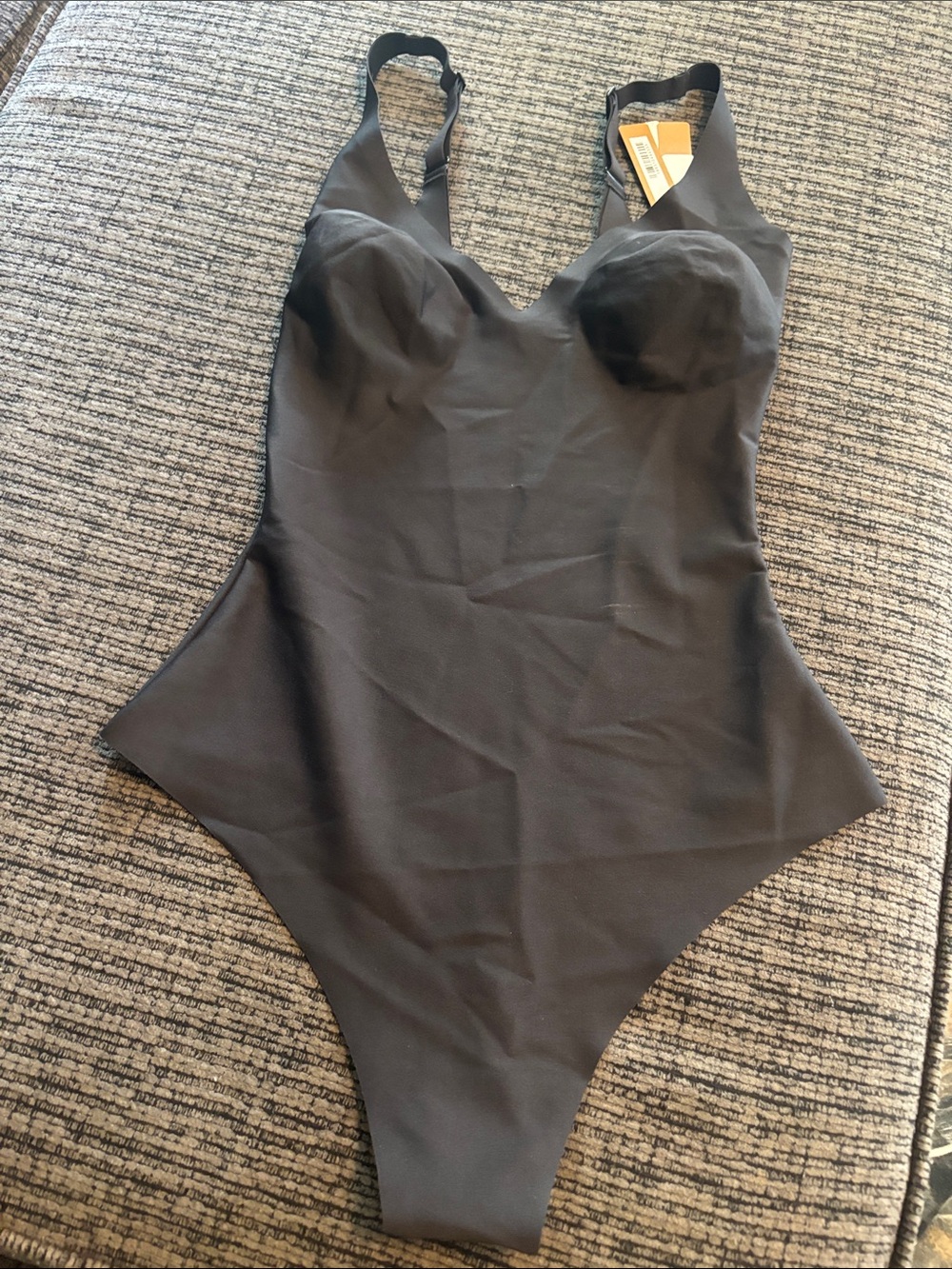 Black Kids One-Piece Bodysuit - Supportive Scoop Neck